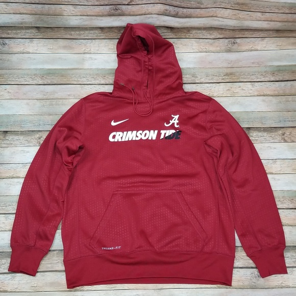 crimson red nike hoodie